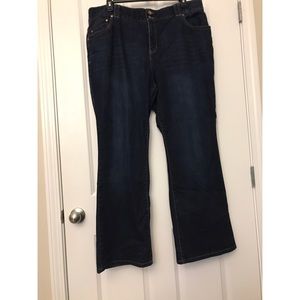 Lane Bryant Dark Denim Boot Cut Jeans Size 22